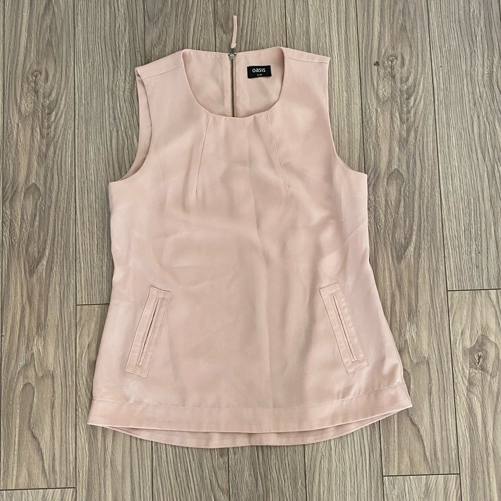Oasis Blush Pink Sleeveless Shell Top